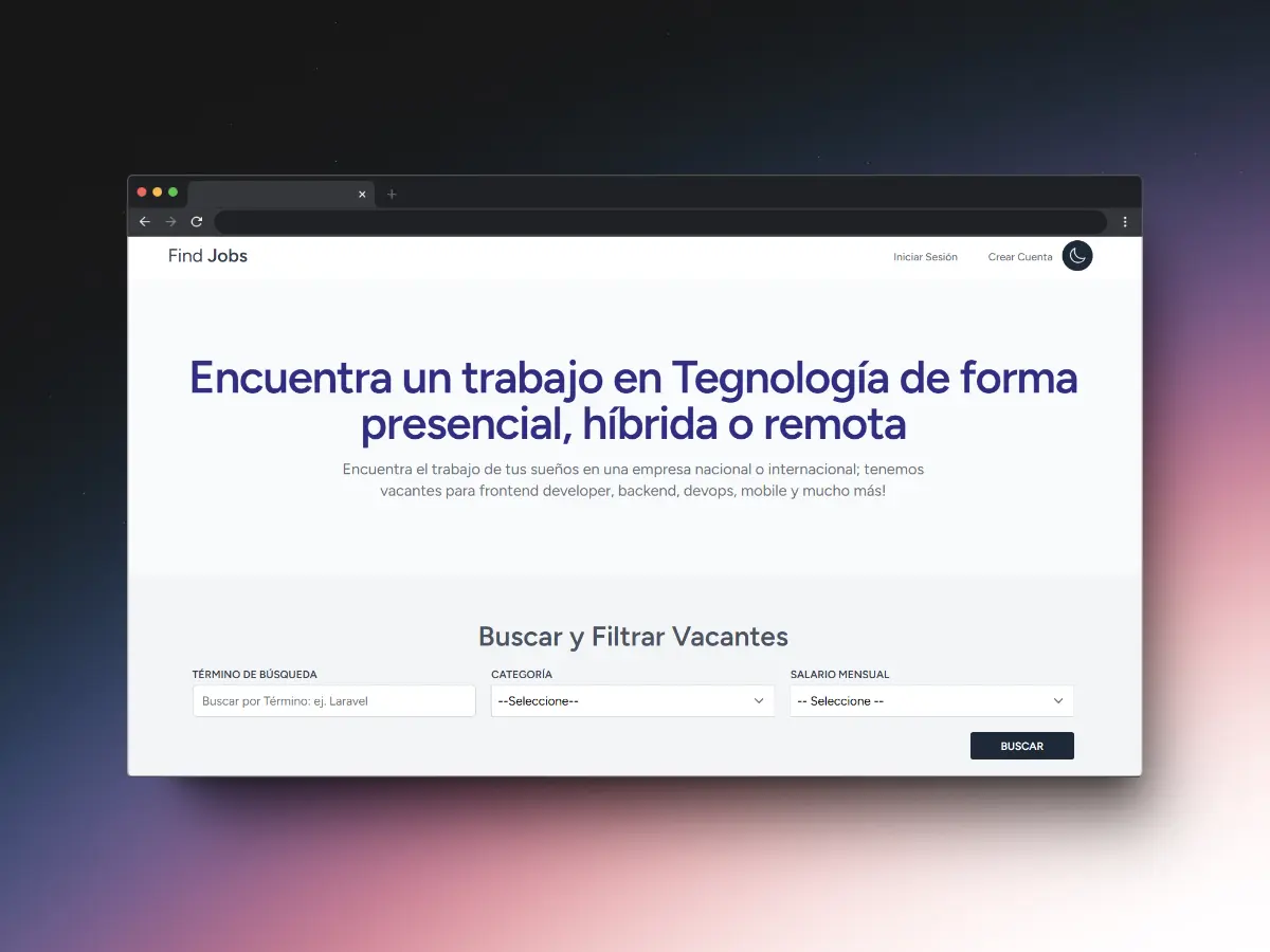 Imagen del Proyecto FindJobs