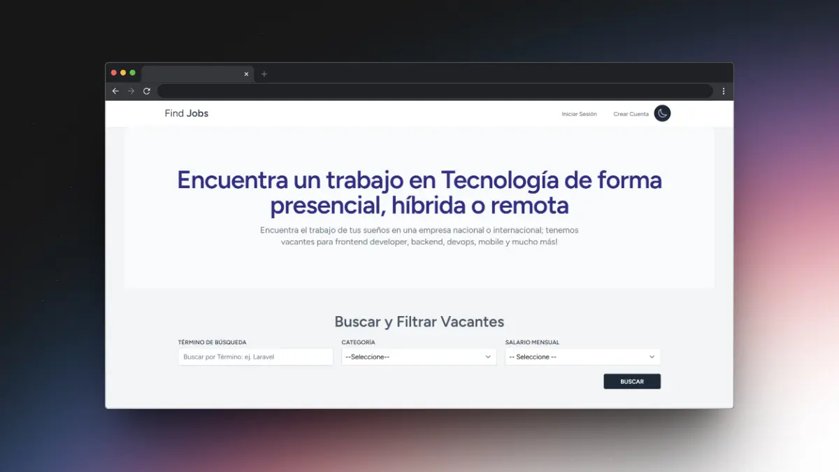 Imagen del Proyecto FindJobs